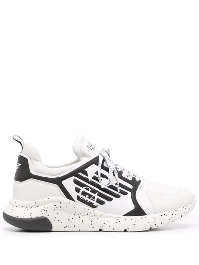 Ea7 Logo-print Chunky Trainers In Weiss