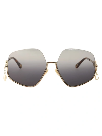 Chloé Ch0068s Sunglasses In Gold