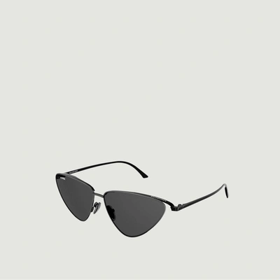 Balenciaga Curve Cat Sunglasses In Black Black Logo