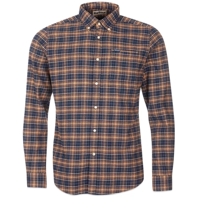 Barbour Alderton Brushed Cotton Tailored Shirt - Navy In Blue