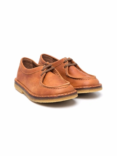 Pèpè Kids' Dani Lace-up Shoes In Brown