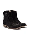 TWO CON ME BY PÉPÉ TEEN SIGNATURE-STITICHING ANKLE BOOTS