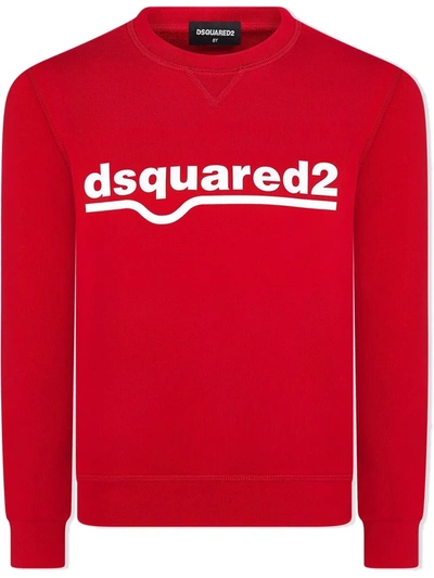 DSQUARED2 LOGO-PRINT COTTON SWEATSHIRT