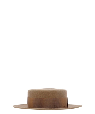 Ruslan Baginskiy Women's Cnt037brown Brown Suede Hat - Atterley