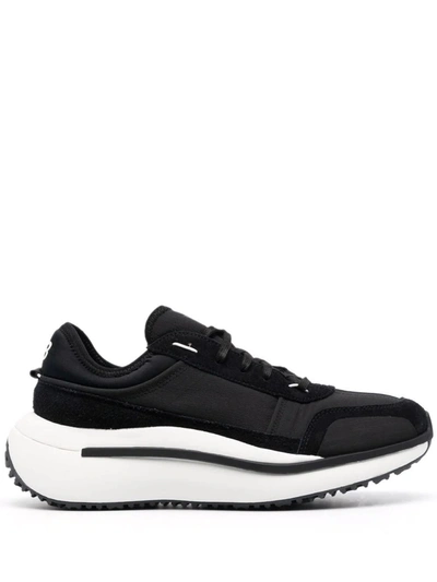 Adidas Y-3 Yohji Yamamoto Adidas Y 3 Yohji Yamamoto Men's  Black Leather Trainers