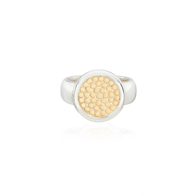 Anna Beck Smooth Rim Disc Ring In Silver