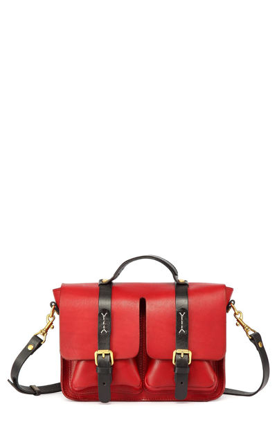 Old Trend Speedwell Leather Satchel In Red