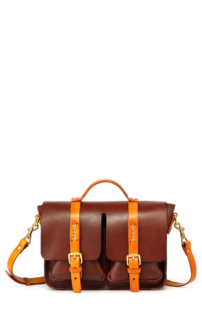 Old Trend Speedwell Leather Satchel In Brown