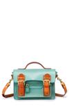 Old Trend Aster Mini Leather Satchel In Aqua