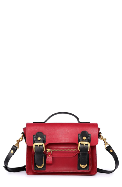 Old Trend Aster Mini Leather Satchel In Red