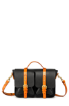 Old Trend Speedwell Leather Satchel In Black