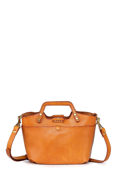 Old Trend Sprout Land Mini Leather Tote In Camel