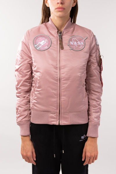 Alpha industries shop pink bomber jacket
