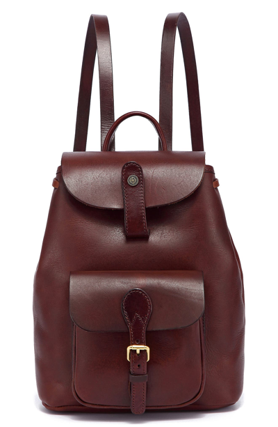 Old Trend Isla Small Leather Backpack In Brown
