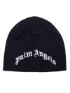 PALM ANGELS PALM ANGELS KIDS LOGO EMBROIDERED BEANIE