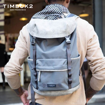 Timbuk2 美国 男女lug Launch系列街头时尚休闲运动双肩电脑背包黑色/水泥色/岩石灰