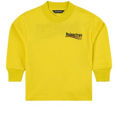 Balenciaga Yellow Logo T-shirt