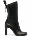 FENDI FENDI WOMEN'S BLACK LEATHER ANKLE BOOTS,8T8022NBAF0QA1 35