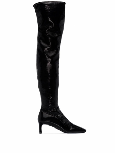 Prada Women's Black Leather Boots