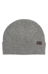Hickey Freeman Rib Cuff Jersey Cashmere Beanie In Nocolor