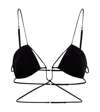 Nensi Dojaka Stretch Gabardine Angular Bra In Black