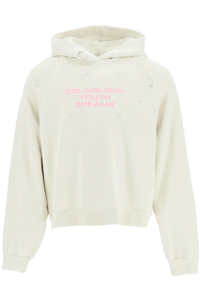 Liberal Youth Ministry Used-effect Hoodie In Beige