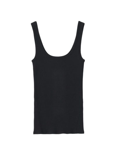 Rag & Bone Women's The Essential Rib-knit Tank Top In Black