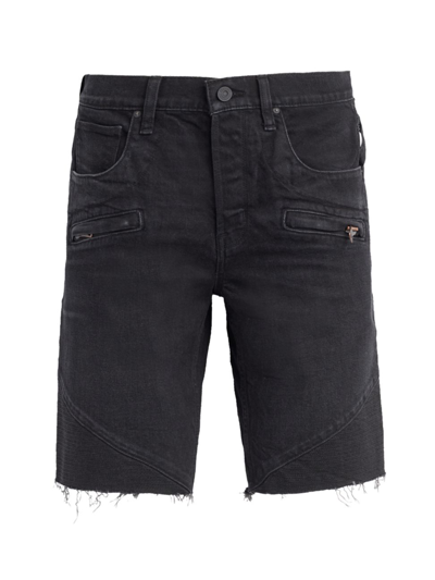 Hudson Denim Biker Shorts In Shadow Ridge