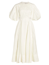 Aje Women's Revitalize Cutout Linen-blend Midi Dress In White