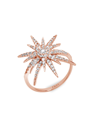 Djula Women's Soleil 18k Rose Gold & Diamond Ring In Pink Gold