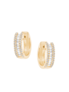 DJULA WOMEN'S ECLAT 18K YELLOW GOLD & DIAMOND HOOP EARRINGS,400014791472