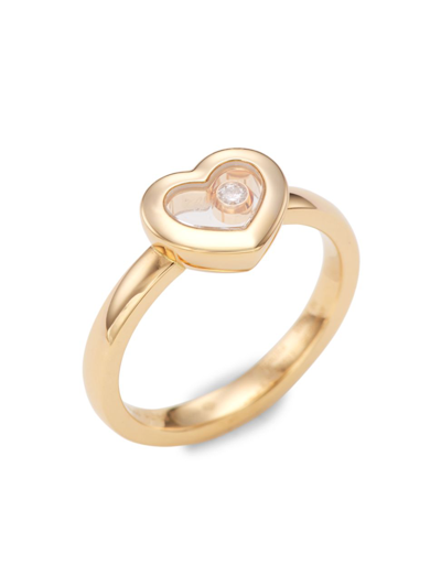 Chopard Women's Happy Diamonds Icons 18k Rose Gold & Diamond Heart Ring