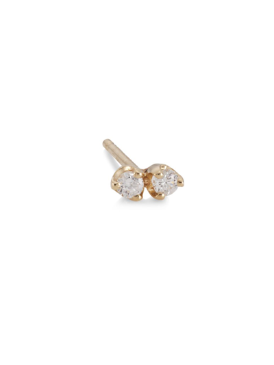 Zoã« Chicco Women's Prong Diamonds 14k Gold & Diamond Twin Stud Earring In Yellow Gold