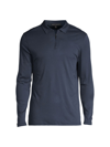 Robert Barakett Georgia Quarter-zip Pullover Sweater In Blue Night