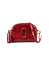 Marc Jacobs The Shutter Croc-embossed Leather Crossbody Bag In Vachetta Red