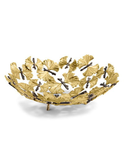 Michael Aram Butterfly Ginkgo Bread Basket In Gold
