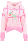 Collina Strada Hot Mantis Tie Dye Round Hem Hoodie In Mixed Colours