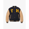 TOMMY HILFIGER TOMMY HILFIGER X TIMBERLAND REVERSIBLE BRAND-PRINT WOOL-BLEND JACKET