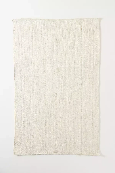 Anthropologie Handwoven Lorne Rectangle Rug By  In White Size 9x12