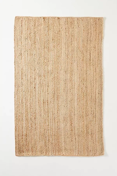 Anthropologie Handwoven Lorne Rectangle Rug By  In Beige Size 9x12