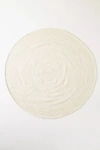 Anthropologie Handwoven Lorne Round Rug By  In White Size 6 D
