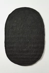 Anthropologie Handwoven Lorne Oval Rug By  In Black Size 3 X 5