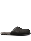 UGG SCUFF LEATHER SLIPPERS