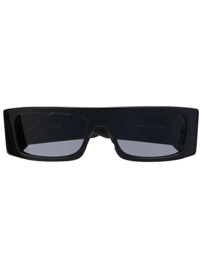 Gcds Rectangular Frame Sunglasses In Schwarz