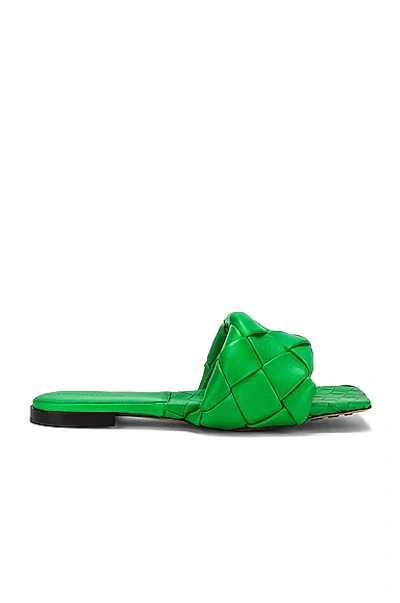 Bottega Veneta Bv Lido Flat Sandals In Green