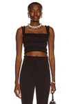 ALEXANDER WANG CINCHER TANK TOP,AWAN-WS203