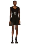 ALAÏA LONG SLEEVE MINI DRESS,ALIA-WD23