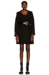 Alaïa Relaxed Tailored Coat In Noir