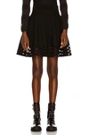 Alaïa High Waisted Mini Skirt In Noir