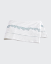 Matouk 520 Thread-count Full/queen Flat Sheet In Blue